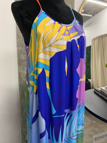 Italian Made Tropical Dress Vibrant Colors